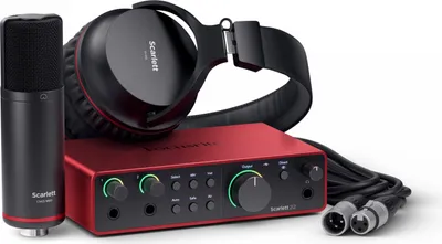 Produktbild von Focusrite Scarlett 2i2 Studio, USB-Audio-Interface-Bundle für Songwriter
