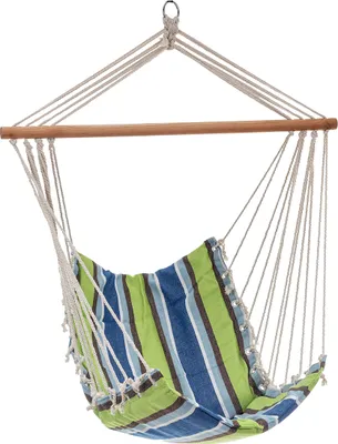 Obrázok produktu pre NABBI Závesné hojdacie kreslo FHMK 100x58 cm - farebné pásy