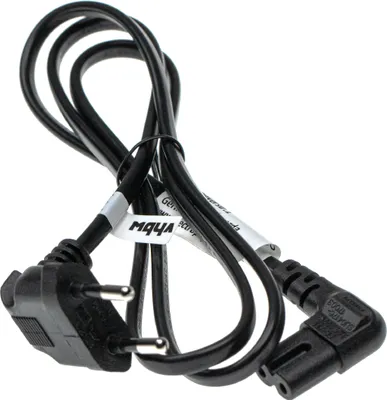 Produktbild von vhbw Netzkabel Schutzkontaktstecker Ersatz für Samsung 3903-000599 für Kaltgeräte z.B. PC Monitor Computer Drucker - C7 Buchse, 1 m, Gewinkelt