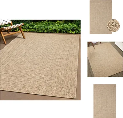 Produktbild von vidaXL Teppich 120x170 cm Jute-Optik Innen und Außen -  Teppiche