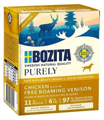 Zdjęcie produktu dla Bozita 9118250, Dorosły, Kurczak, Sarnina, 370 g