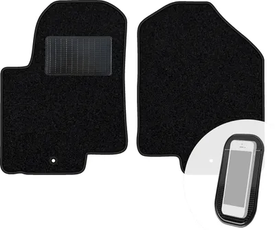 Produktbild von moto-MOLTICO Vorne Fußmatten Auto Velours Autoteppiche Schwarz Automatten Set 2-teilig passend für Kia Soul I 2009-2010