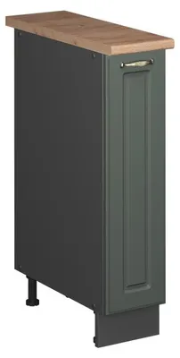 Immagine prodotto di Armadio cucina dispensa alto Vicco Fame-Line Verde-oro rustico/Antracite 20 cm, PL Rovere, Model 62100