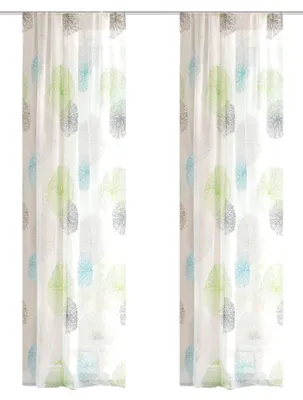 Produktbild von HOME WOHNIDEEN Rawlins 2Er Set Zugbandschal 245 X 140 cm 2x Fertigschal inkl. 1x Bügelband Grün