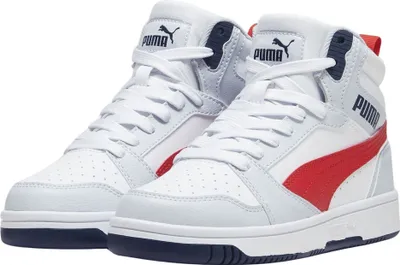 Produktbild von Puma Puma Rebound V6 Mid Jr  Sneakers Hoog - Lichtgrijs - Maat 37