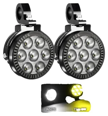 Zdjęcie produktu dla Reflektor punktowy, 4-calowa dioda LED, regulowana jasność, stroboskop w kolorze białym i bursztynowym