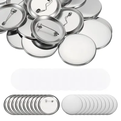 Metallknopf-Teile 75 mm für Button-Maker, 200 Stück