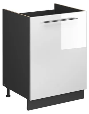 Obrázok produktu pre Spodná skrinka pod drez Vicco Fame-Line Biely vysoký lesk/antracitová 60 cm, Model 63435