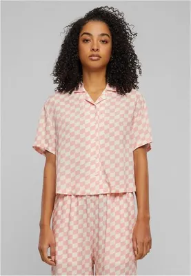 Immagine prodotto di Urban Classics - Camicia da donna in viscosa lemonadepinkcheck - 3XL