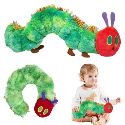 Immagine prodotto di Peluche morbido a forma di bruco per bambini (25 cm)