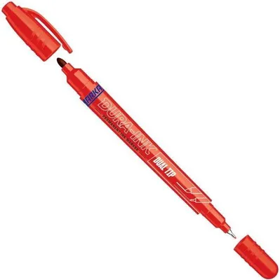 Obrázek produktu pro Inkoustový Fix Markal S Dvojitým Hrotem Červený