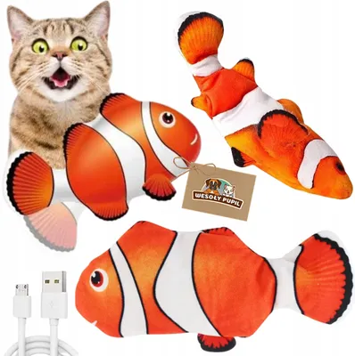 Produktbild von Interaktive USB-Springfisch-Spielzeug für Katzen