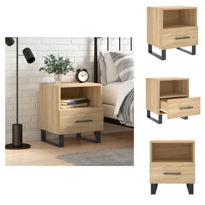Immagine prodotto di vidaXL Comodino rovere Sonoma 40x35x47,5 cm materiale legno - Comodini