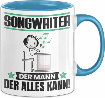 Produktbild von Songwriter Tasse Geschenk für Songwriter Der Mann Der Alles Kann Geschenkidee zum Geburtstag (Blau)