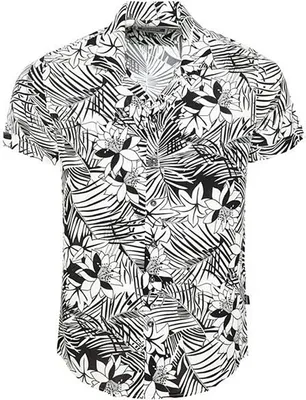 Productafbeelding van Nieuw Hawaiishirt CARISMA, zwart/wit, model CRM9140, maat XL