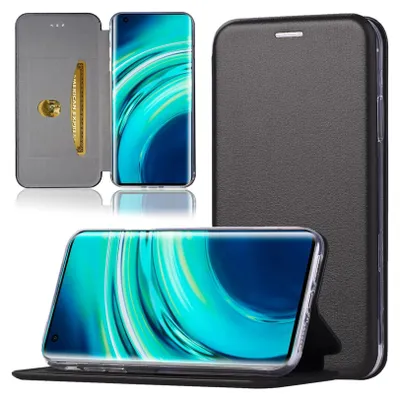 Produktbild von Handy Schutz Hülle für Xiaomi Mi 10 / Mi 10 Pro Handytasche mit Magnetdeckel Kartenfach und Standfunktion Klapphülle Etui Schwarz