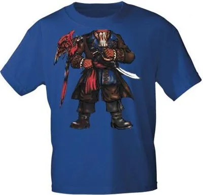 Produktbild von Kinder T-Shirt mit Print Pirat Seeräuber 15731 Gr. 110-164 Color - Royal Größe - 134/146