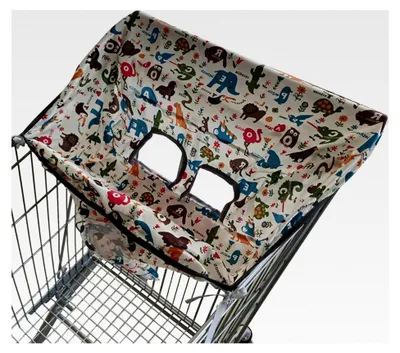 Produktbild von Sitzbezug für Hochstuhl – Einkaufswagenschutz mit Kindersicherheitsschild | Reisestaub-Design für einfache Handhabung