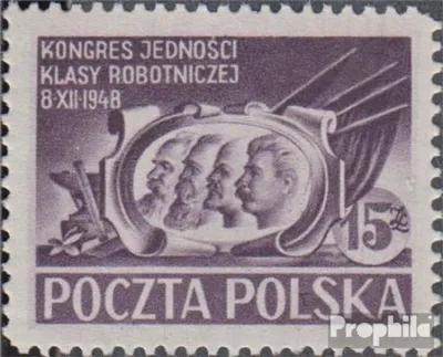 Produktbild von Briefmarken Polen 1948 Mi 506 gestempelt Vereinigungskongress