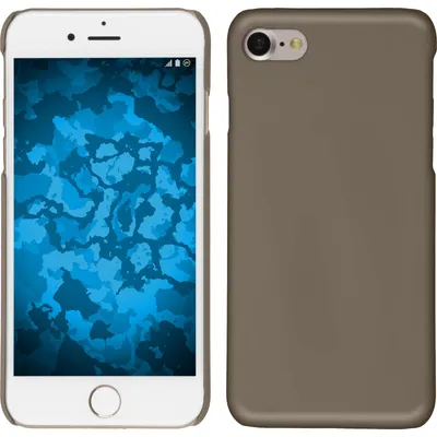 Produktbild von PhoneNatic Case kompatibel mit Apple iPhone 7 / 8 / SE 2020 - Hülle gold gummiert Hard-case + 2 Schutzfolien