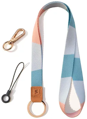 Image de Lanière en cuir véritable pour clés, porte-cartes, téléphones portables et bien plus encore.