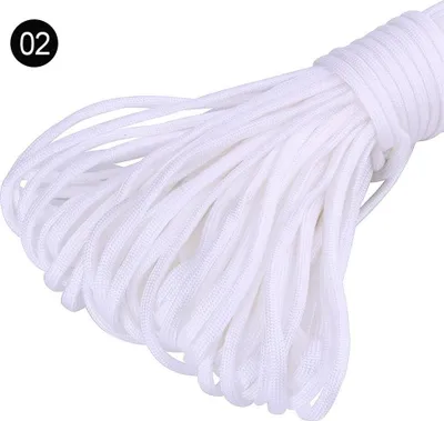 Produktbild von 15m Farbe-2 weiß MicroCord Paracord Schnüre Nylonleine 2 mm
