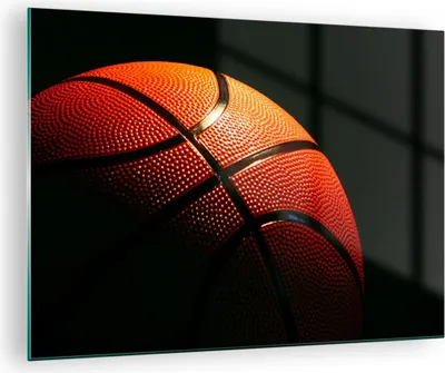 Produktbild von Bilder auf glas - Basketball Spiel Sport - 70x50cm - Glasbilder - Wandbilder - Kunstdruck - zum Aufhängen bereit - Wanddekoration aus Glas - Glas Bilder - Wandbild auf Glas - Einteilig - GAA70x50-2225
