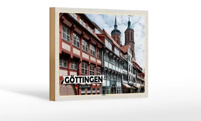Produktbild von Holzschild Städte Göttingen Altstadt Architektur 18x12 cm
