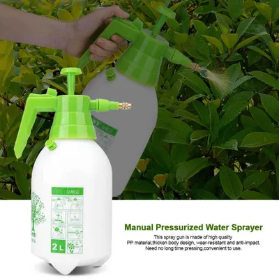 Image de Pulvérisateur à eau sous pression manuel de 2 litres, pistolet de pulvérisation, arroseur, outil de jardinage pour pelouse et plantes
