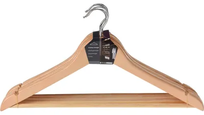 Produktbild von Kleiderbügel aus Holz, 6er-Set
