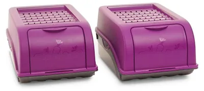 Produktbild von Novaliv Gemüseboxen Kartoffelboxen Vorratsbehälter 3,5l bis 9l (Lila, 2X 3,5l)