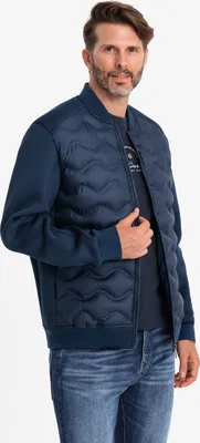 Obrázok produktu pre Ombre Clothing Pánsky bomber Mansaray navy S