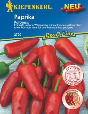 Produktbild von [STREICHUNG 2025] Paprika Poromeo | Paprikasamen von Kiepenkerl