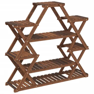 Produktbild von vidaXL Blumenständer 110x25x105 cm Massivholz Tanne