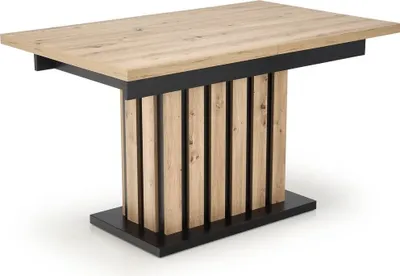 Zdjęcie produktu dla Stół rozkładany LAMELLO 130(180)x80 dąb/czarny