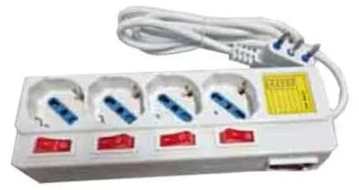 Immagine prodotto di MULTIPRESA CON INTERRUTTORI INDIPENDENTI CARDINALE 4 Posti