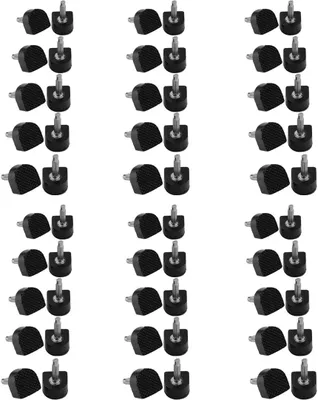 Produktbild von Fersenplatten, Fersenspitzen, Fersenersatz, 8, 9, 10, 11 und 12 mm, U-förmig, Schwarz (30 Paar)