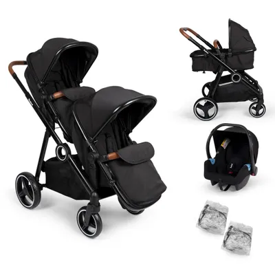 Obrázek produktu pro Baninni Kočárek 4 v 1 Duo s autosedačkou Luiz Black