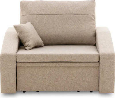 Produktbild von Sessel Vertico 80 - Farben zur Auswahl - Klappsessel mit Schlaffunktion - für Wohnzimmer, Schlafzimmer oder Kinderzimmer - Schlafsessel - Stoff Malmo new 08 Beige