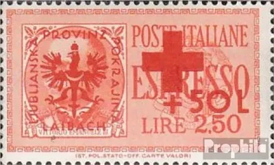 Produktbild von Briefmarken Laibach (Dt.Bes.2.WK.) 1944 Mi 30 postfrisch Rotes Kreuz