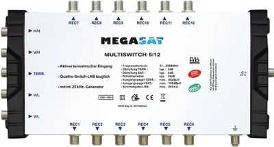 Produktbild von Megasat 5/12 Multischalter