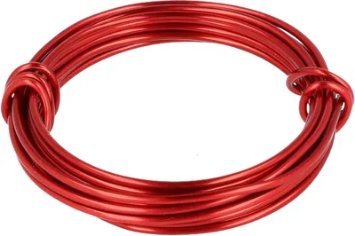Zdjęcie produktu dla Przewód aluminiowy H&R czerwony Ø 2,0 mm 3 metry