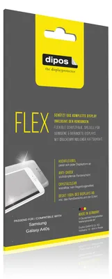 Zdjęcie produktu dla 2x folia ochronna do Samsung Galaxy A40s, 100% pokrycia ekranu, Dipos Flex