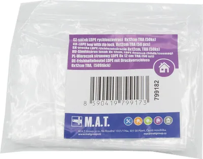 Image de Sac LDPE 8x12cm TRA (50pcs)