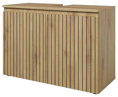 Produktbild von home24 Waschbeckenunterschrank - MDF / Spanplatte - Eiche