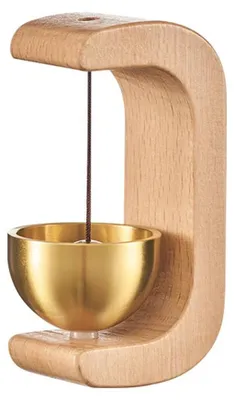 Produktbild von Holztürglocken mit magnetischem Design und Messingschall