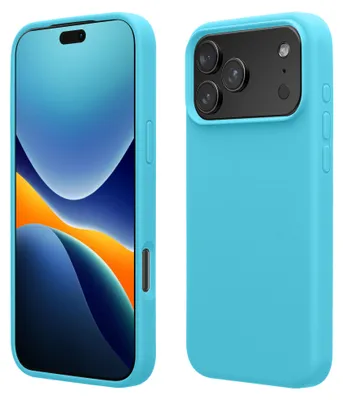 Produktbild von kwmobile Handyhülle für Apple iPhone 18 Pro / iPhone 17 Pro Hülle - Case Silikon - Kabelloses Laden - Schutzhülle Cover in Meerblau