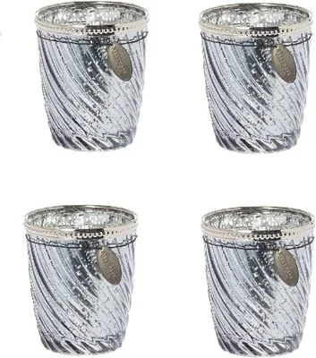 Produktbild von Adventskranz mit 4 Windlichtgläsern