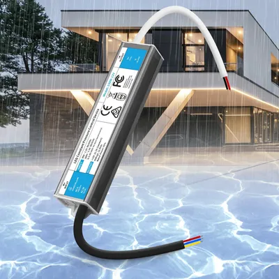 Produktbild von 12V, 150W, wasserdichter LED-Trafo, Schutzart IP67, ultradünn