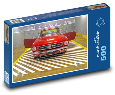 Zdjęcie produktu dla Puzzle 500 Czerwony samochód w garażu - martinpuzzle